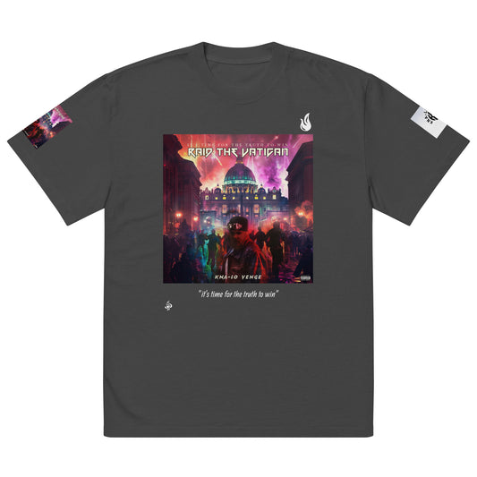 EXCLUSIVE "VENGE CREW" Oversized faded t-shirt