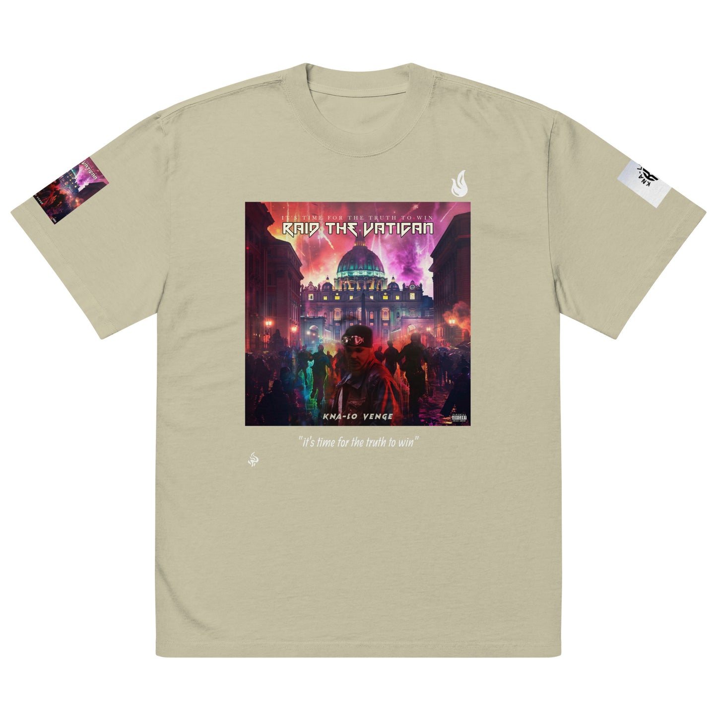 EXCLUSIVE "VENGE CREW" Oversized faded t-shirt