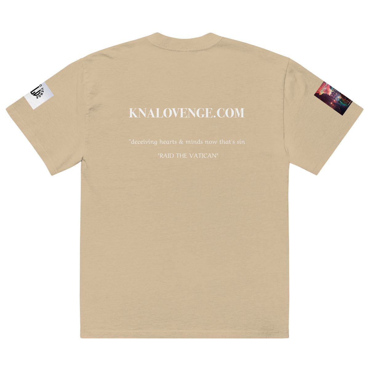 EXCLUSIVE "VENGE CREW" Oversized faded t-shirt