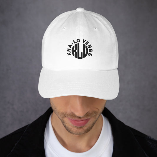 KLV LOGO unisex White Embroidered Logo Hoodie sweater