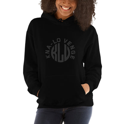 KLV LOGO unisex GRAY Embroidered Logo Hoodie sweater
