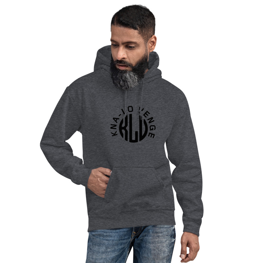 KLV LOGO unisex GRAY Embroidered Logo Hoodie sweater
